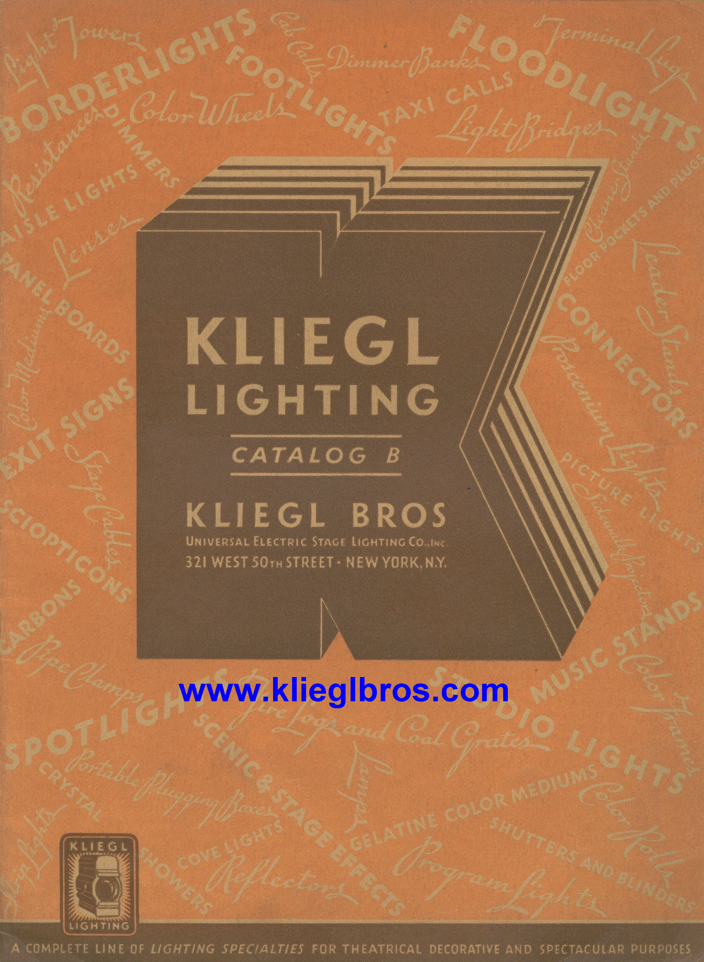 Kliegl Brothers 1934 Catalog B